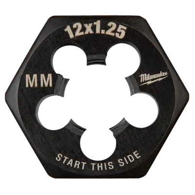 M12-1.25 mm 1-Inch Hex Threading Die