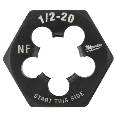 1/2"-20 NF 1-Inch Hex Threading Die