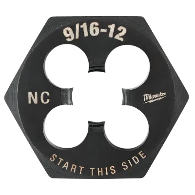 9/16"-12 NC 1-7/16" Hex Threading Die