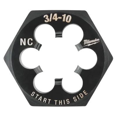 3/4"-10 NC 1-7/16" Hex Threading Die