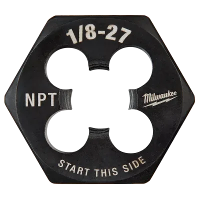 1/8"-27 NPT 1-Inch Hex Threading Die