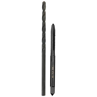 6-32 NC Straight Flute Plug Tap & #36 Drill Bit