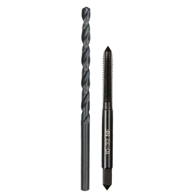 10-32 NF Straight Flute Plug Tap & #21 Drill Bit