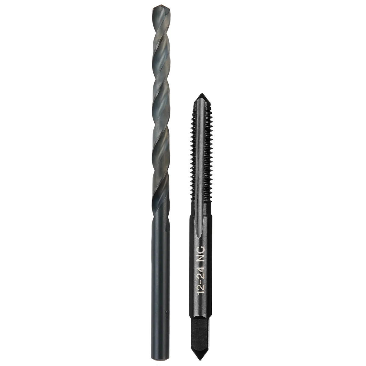 12-24 NC Straight Flute Plug Tap & #16 Drill Bit
