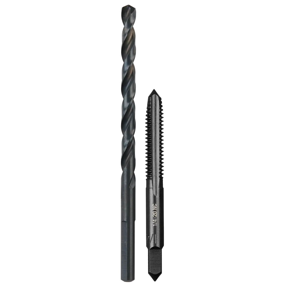 1/4"-20 NC Straight Flute Plug Tap & #7 Drill Bit