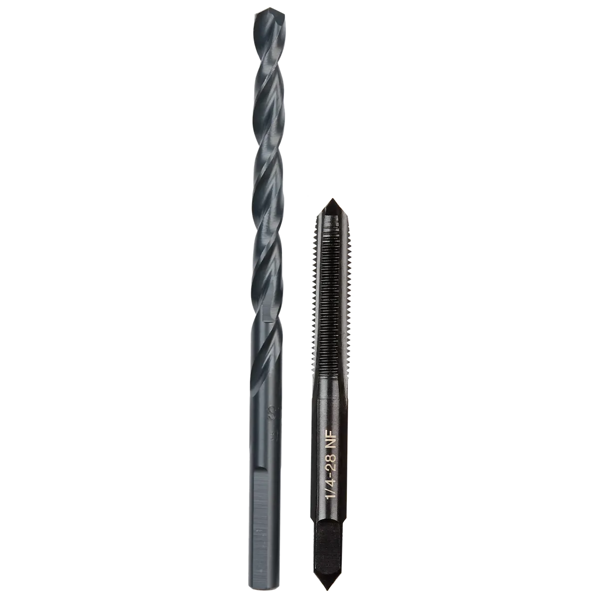 1/4"-28 NF Straight Flute Plug Tap & #3 Drill Bit