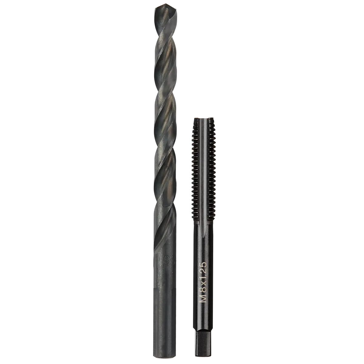 M8-1.25 mm Straight Flute Plug Tap & H Drill Bit