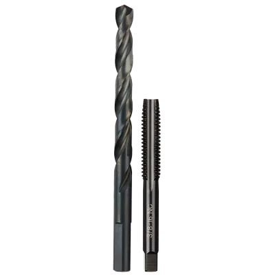 3/8"-16 NC Straight Flute Plug Tap & 5/16" Drill Bit