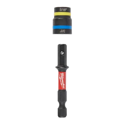 Milwaukee Tool SHOCKWAVE Impact Duty™ 5/16” and 3/8” x 2-1/2” QUIK-CLEAR™ 2-IN-1 Magnetic Nut Driver 49-66-4543