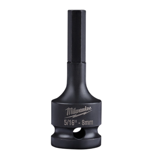 Milwaukee SHOCKWAVE Lineman 1/2" Drive 5/16" (8 mm) Hex Bit Socket