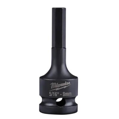 Milwaukee SHOCKWAVE Lineman 1/2" Drive 5/16" (8 mm) Hex Bit Socket