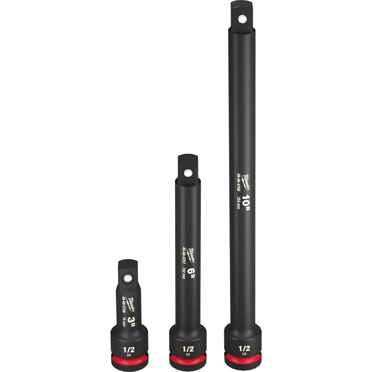 (3PC) 1/2" Drive SHOCKWAVE Impact Duty™ Socket Extensions