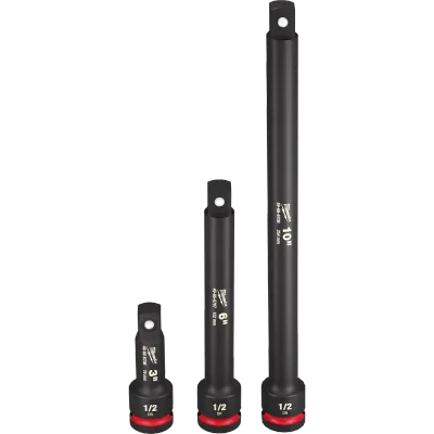 (3PC) 1/2" Drive SHOCKWAVE Impact Duty™ Socket Extensions