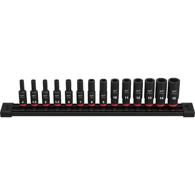 (14PC) SHOCKWAVE Deep Impact Duty™ 1/4" Drive 6 Point Socket Set