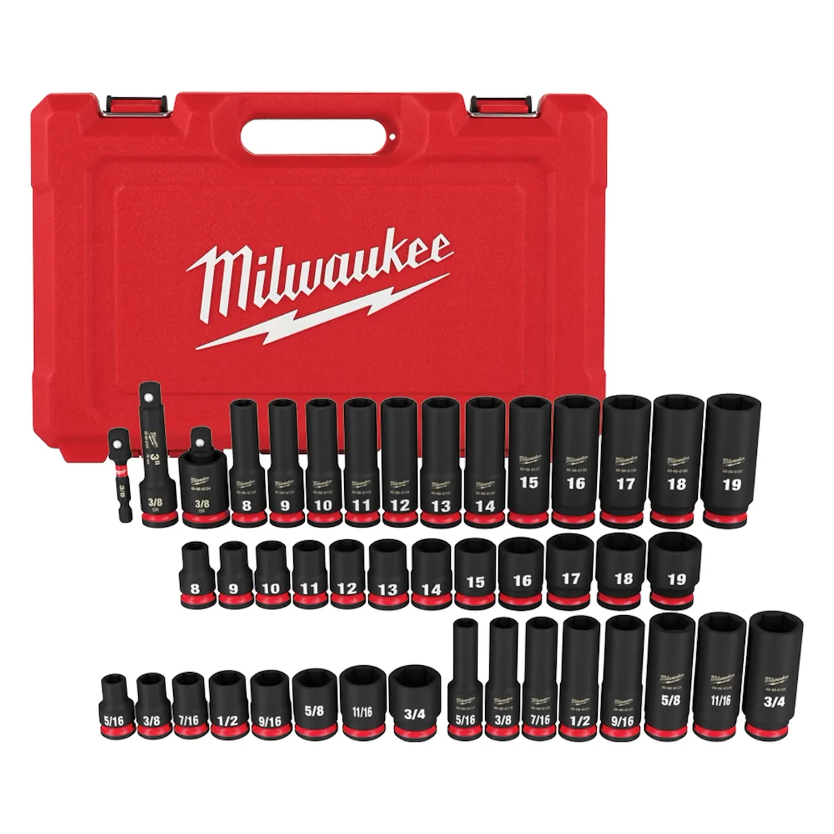 SHOCKWAVE Impact Duty 3/8" Drive 6 Point Socket Sets