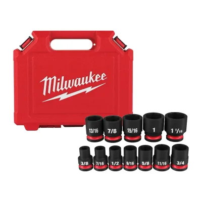 (12PC) 1/2" Drive SHOCKWAVE™ Impact Duty™ 6 Point Socket Set