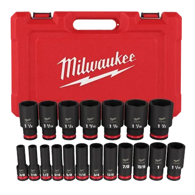 Milwaukee Tool SHOCKWAVE™ Impact Duty 1/2" Drive 6 Point Socket Sets 49-66-7012