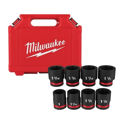 Milwaukee Tool (8PC) SHOCKWAVE Impact Duty™ 3/4" Drive 6 Point Socket Sets 49-66-7017