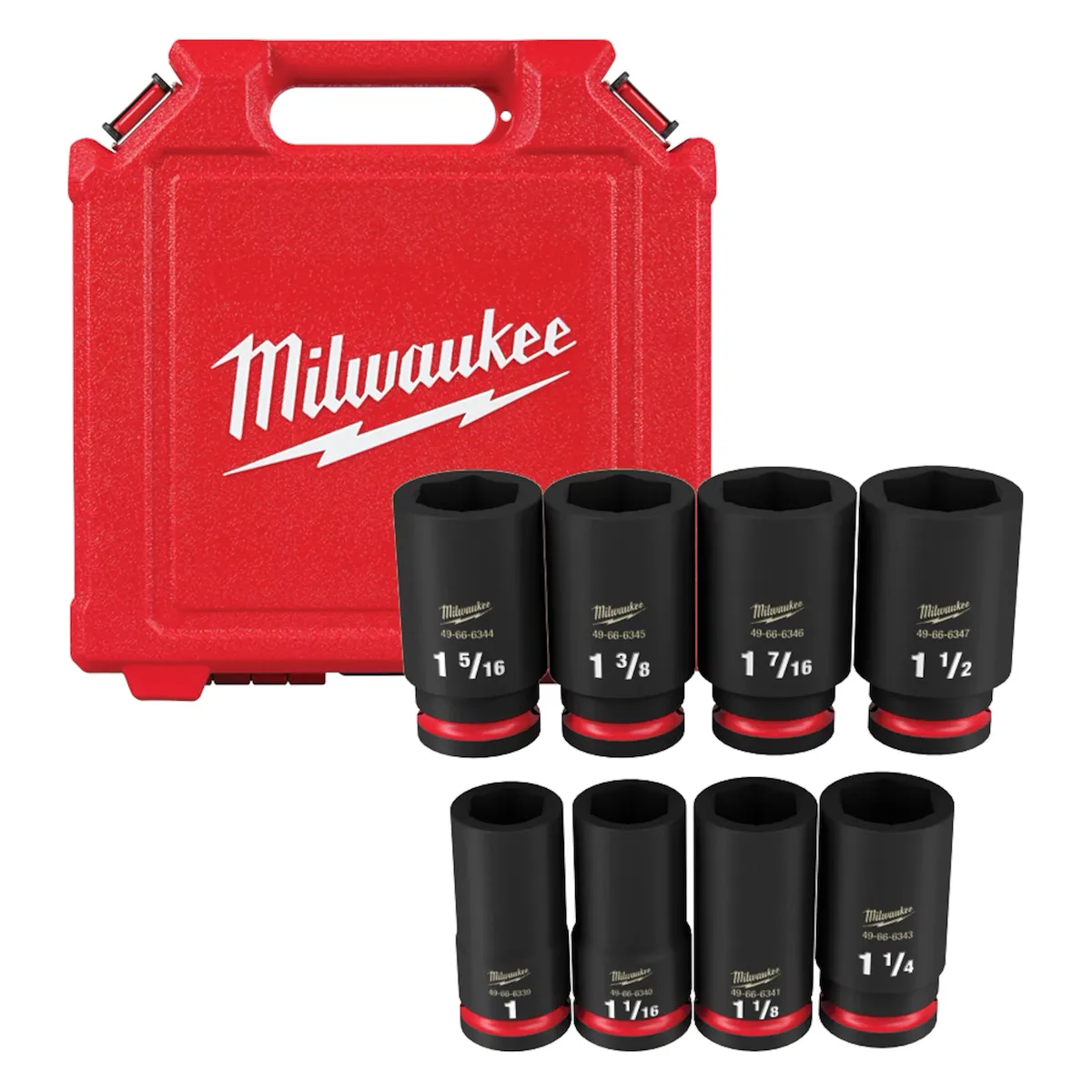 (8PC) SHOCKWAVE Impact Duty™ 3/4" Drive 6 Point Socket Set