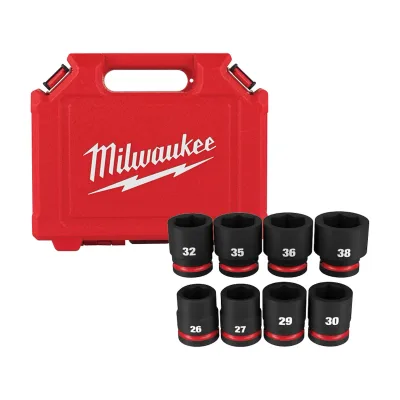 Milwaukee Tool (8PC) SHOCKWAVE Impact Duty™ 3/4" Drive 6 Point Socket Sets 49-66-7019