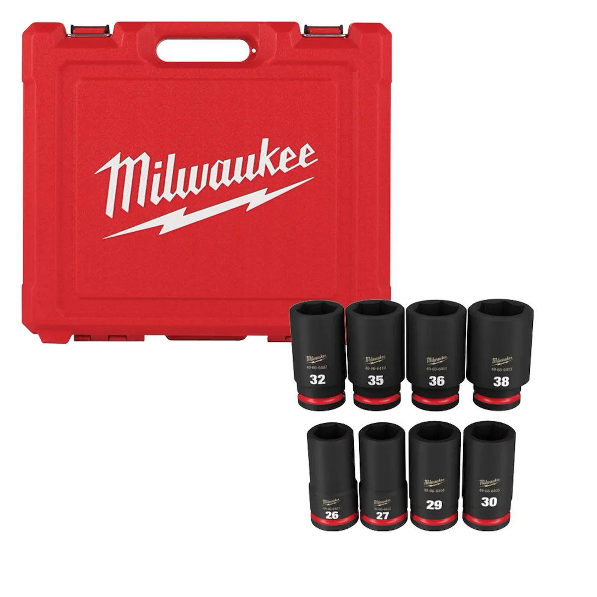 SHOCKWAVE Impact Duty 3/4" Drive 6 Point Socket Set - 8 PC
