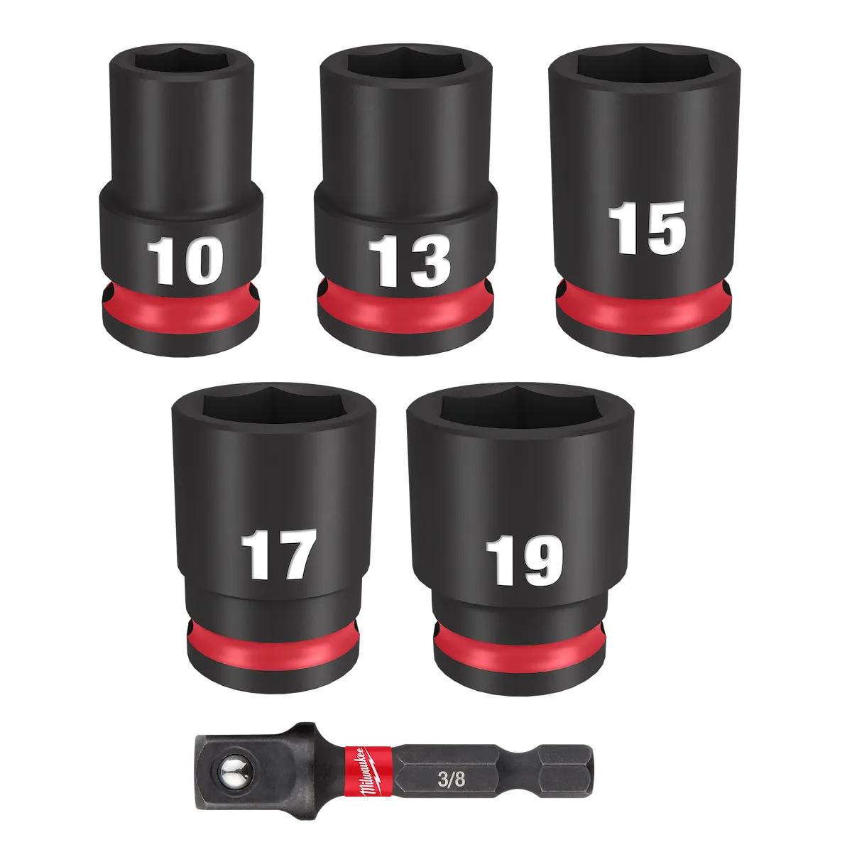 (6PC) SHOCKWAVE Impact Duty™ 3/8" Drive Metric Standard Socket Set