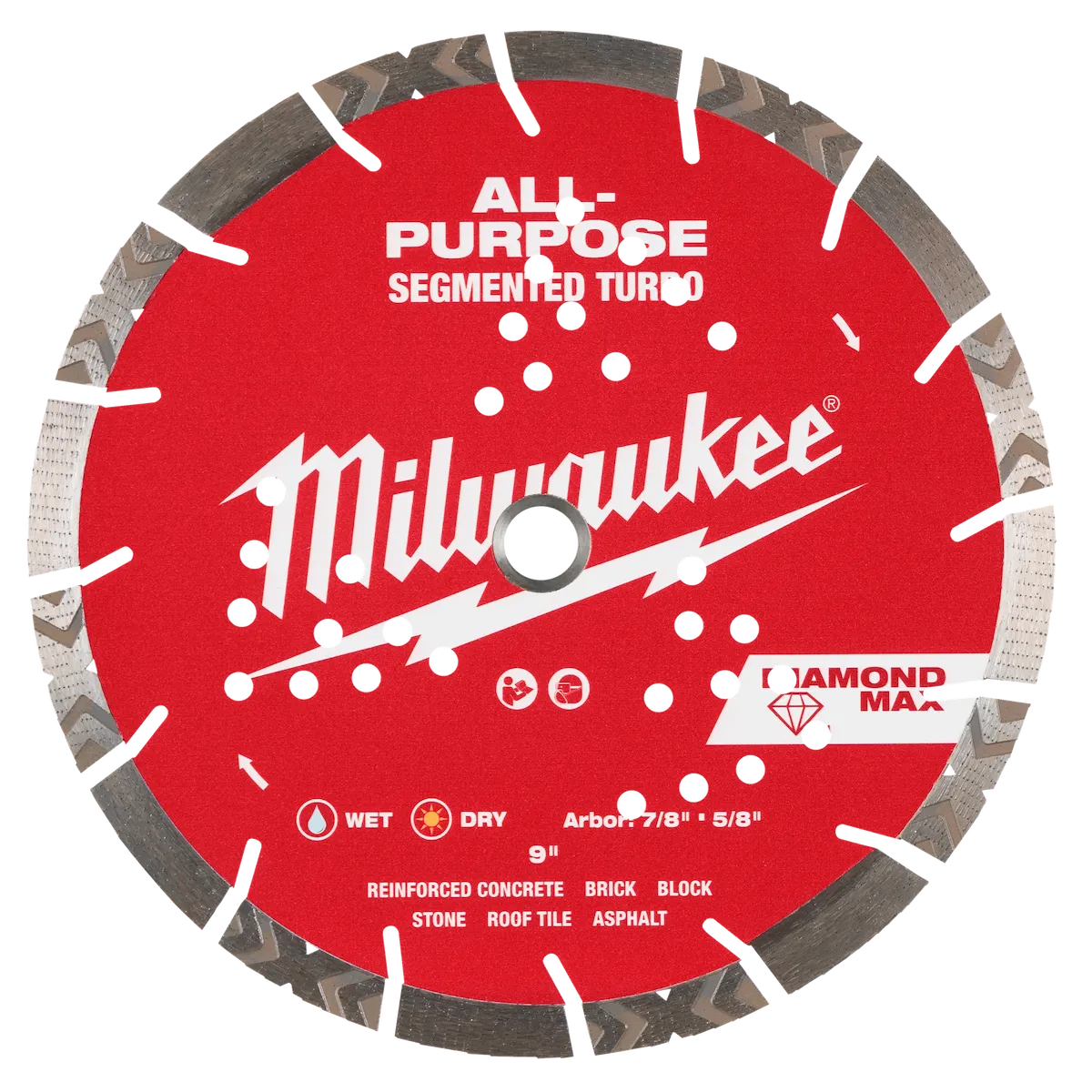 9" DIAMOND MAX™ All-Purpose Segmented Turbo Diamond Blade