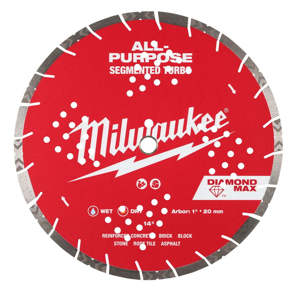14" DIAMOND MAX™ All-Purpose Segmented Turbo Diamond Blade