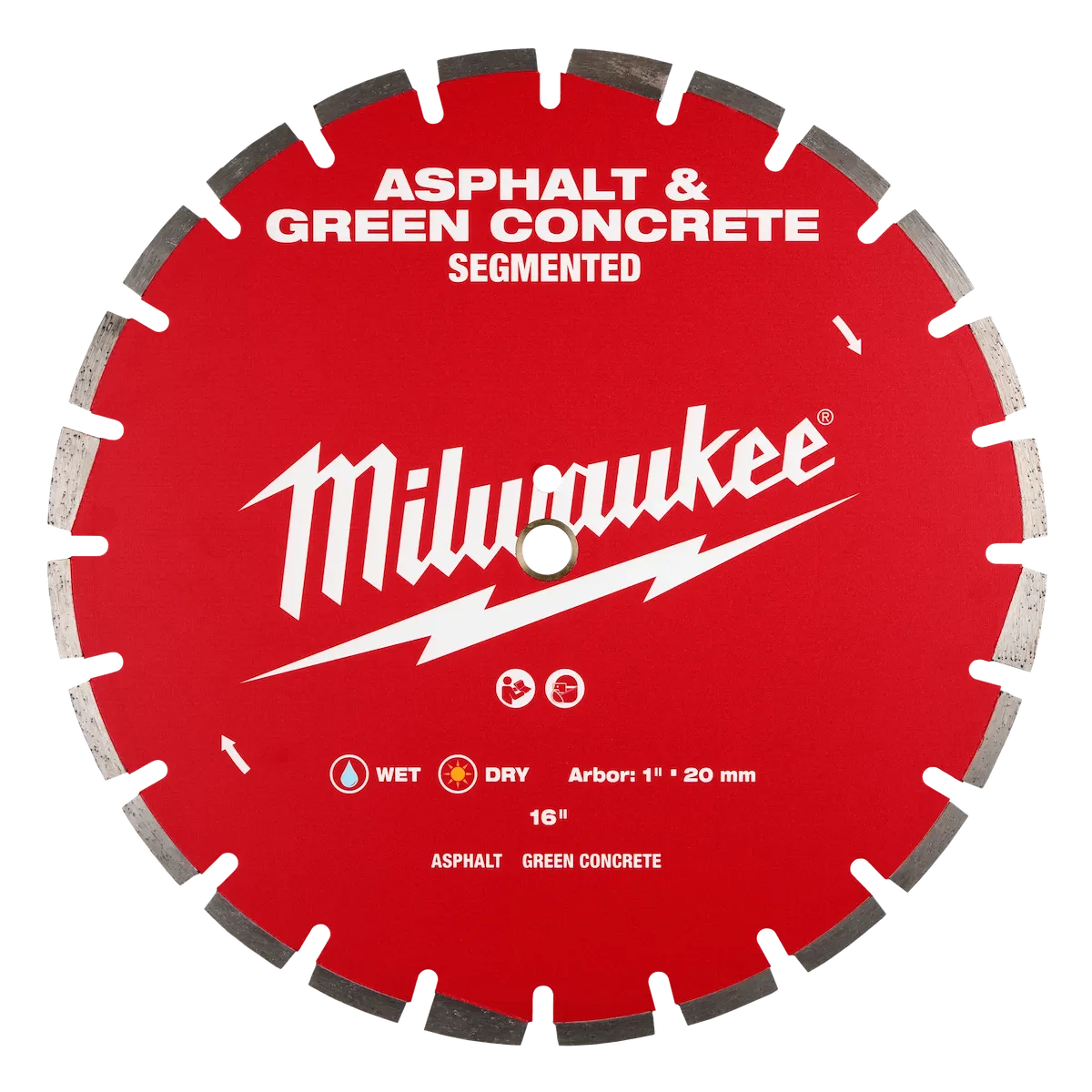 16" Asphalt & Green Concrete Segmented Diamond Blade