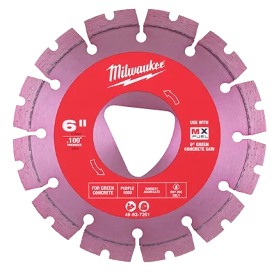Purple 6” x .100” Diamond Blade for Green Concrete