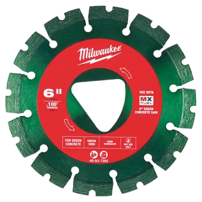 Green 6” x .100” Diamond Blade for Green Concrete