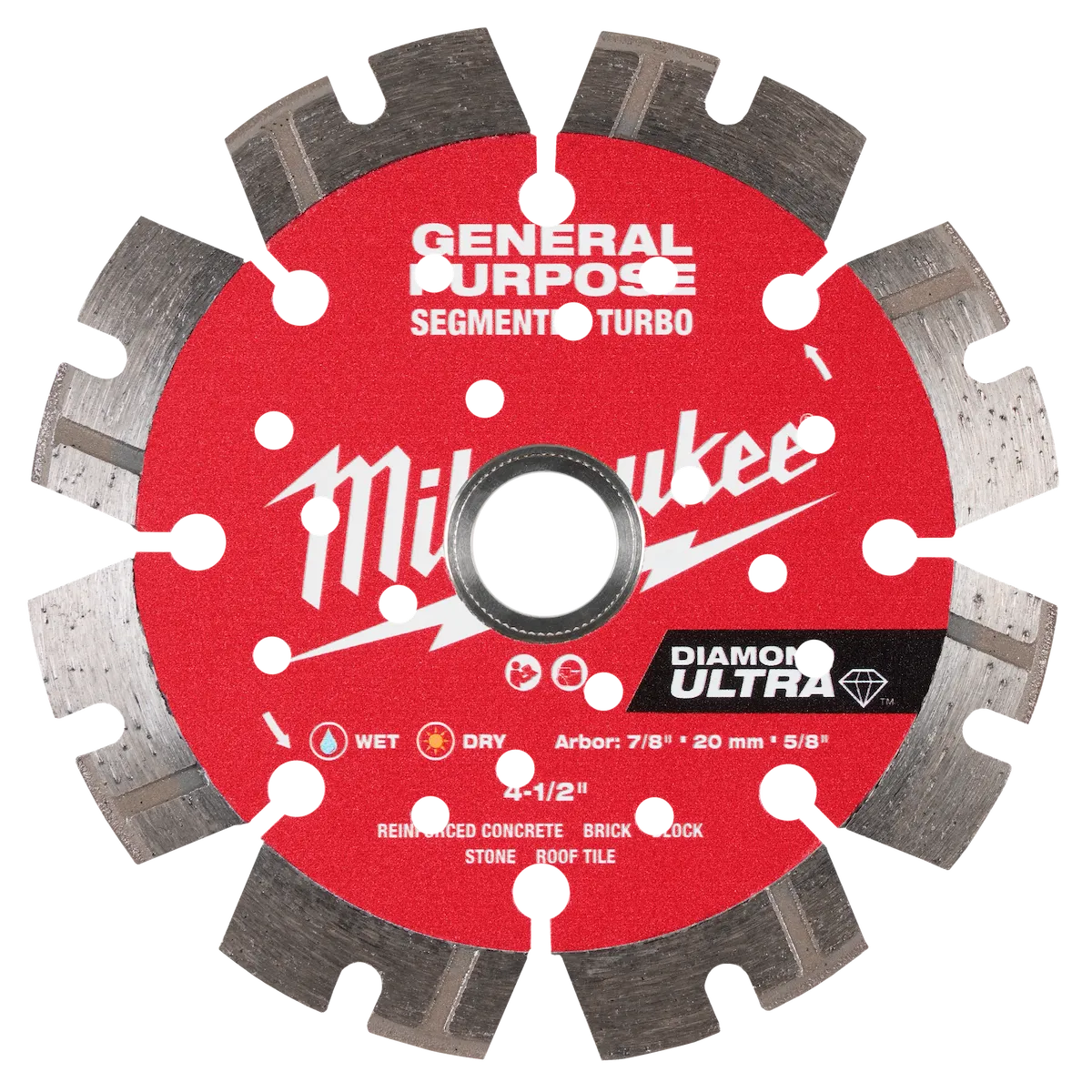 4-1/2" DIAMOND ULTRA™ Segmented Turbo, General Purpose Diamond Blade