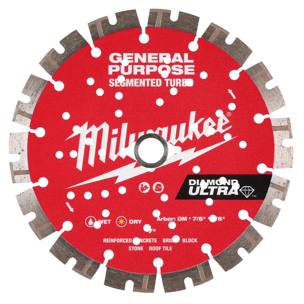 7" DIAMOND ULTRA™ Segmented Turbo, General Purpose Diamond Blade