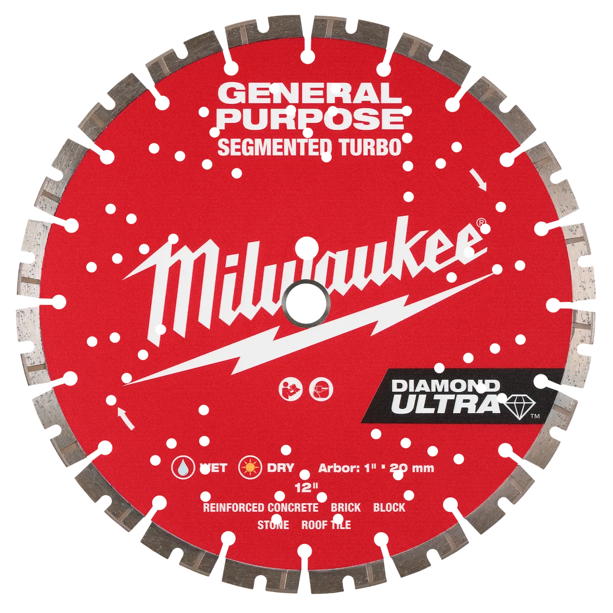 12" DIAMOND ULTRA™ Segmented Turbo, General Purpose Diamond Blade