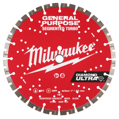 12" DIAMOND ULTRA™ Segmented Turbo, General Purpose Diamond Blade