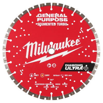 14" DIAMOND ULTRA™ Segmented Turbo, General Purpose Diamond Blade
