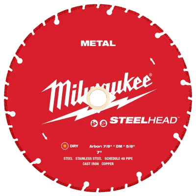 7" STEELHEAD™ Metal Cutting Diamond Blade
