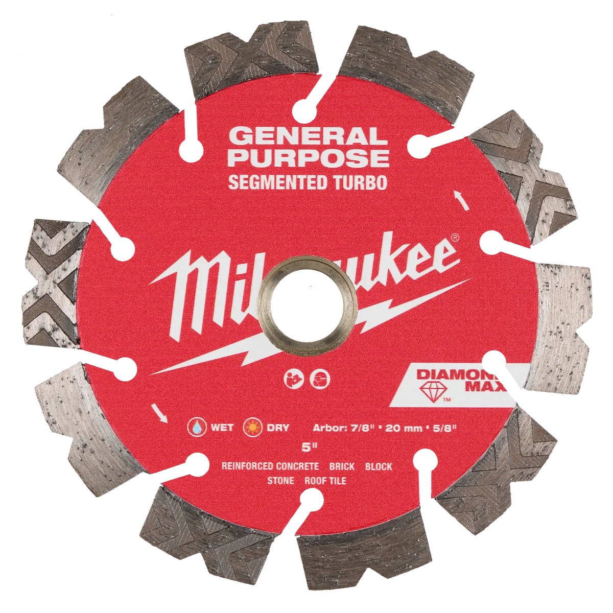 5" DIAMOND MAX™ Segmented Turbo, General Purpose Diamond Blade