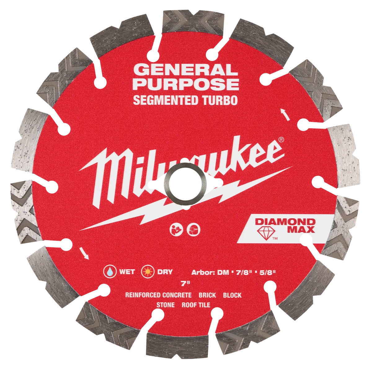 7" DIAMOND MAX™ Segmented Turbo, General Purpose Diamond Blade