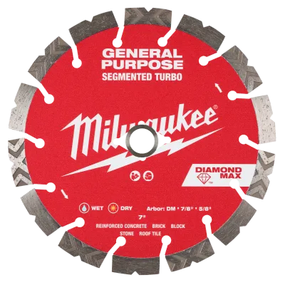 7" DIAMOND MAX™ Segmented Turbo, General Purpose Diamond Blade