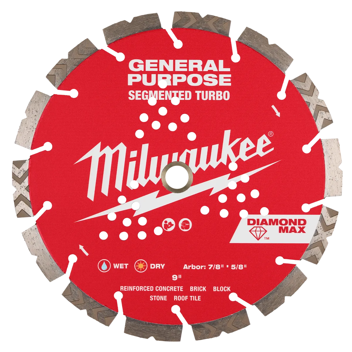 9" DIAMOND MAX™ Segmented Turbo, General Purpose Diamond Blade