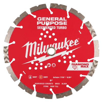 9" DIAMOND MAX™ Segmented Turbo, General Purpose Diamond Blade