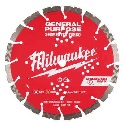 10" DIAMOND MAX™ Segmented Turbo, General Purpose Diamond Blade