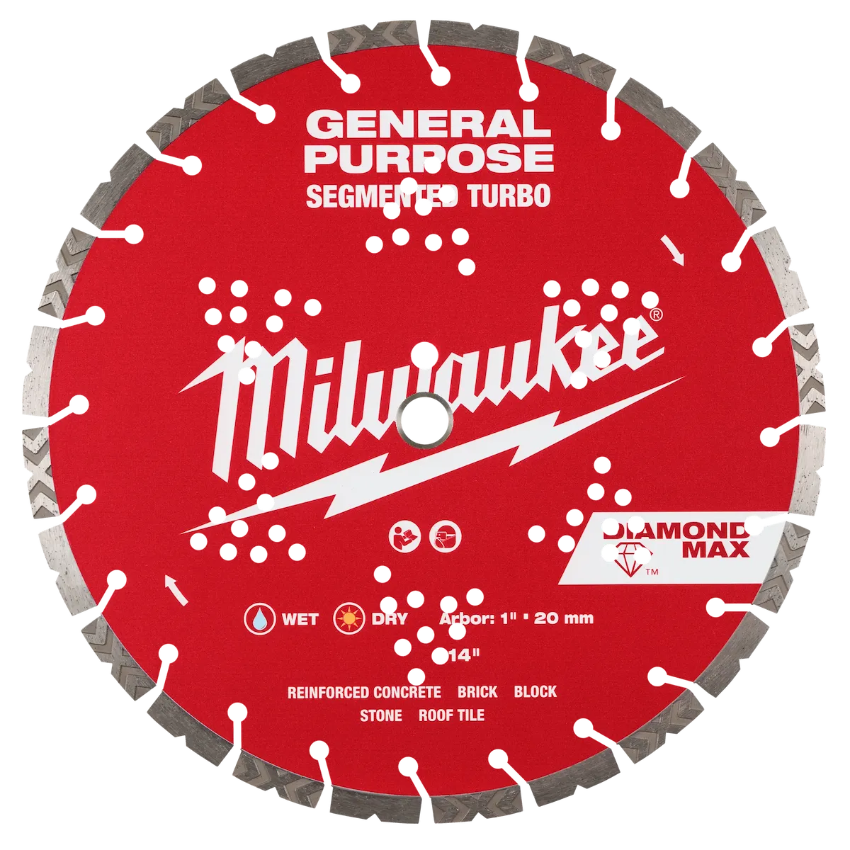 14" DIAMOND MAX™ Segmented Turbo, General Purpose Diamond Blade