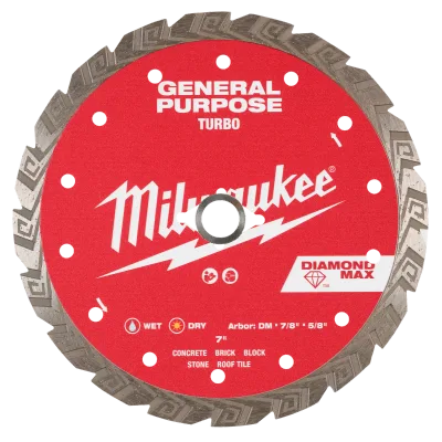 7" DIAMOND MAX™ Turbo, General Purpose Diamond Blade
