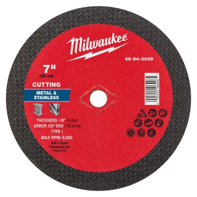 7" x 1/8" x 5/8" DKO Metal Cut Off Wheel -Type 1