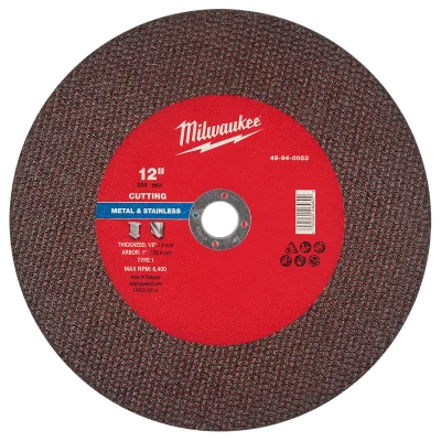 12" x 1/8" x 1" Metal Cut Off Wheel -Type 1