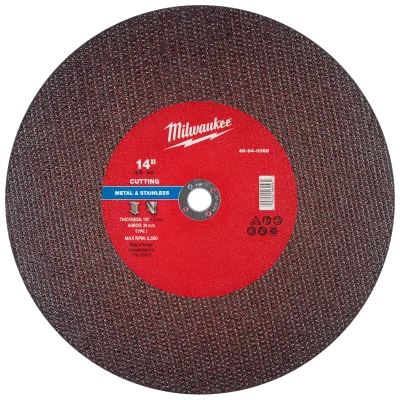 14" x 1/8" x 20mm Metal Cut Off Wheel -Type 1