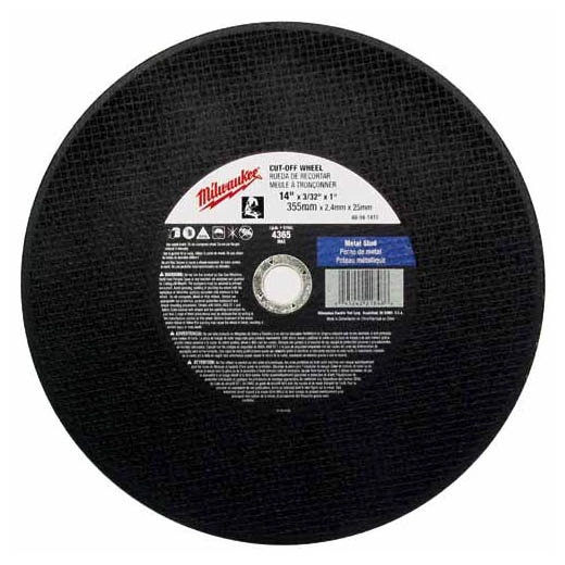 Milwaukee Tool 14" x 3/32" x 1" Cut-Off Wheel (Type 1) 49-94-1405