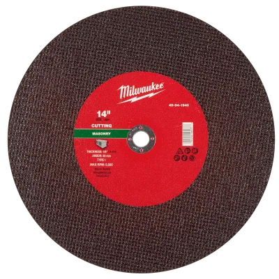 14" x 1/8" x 1" Masonry Cut Off Wheel -Type 1